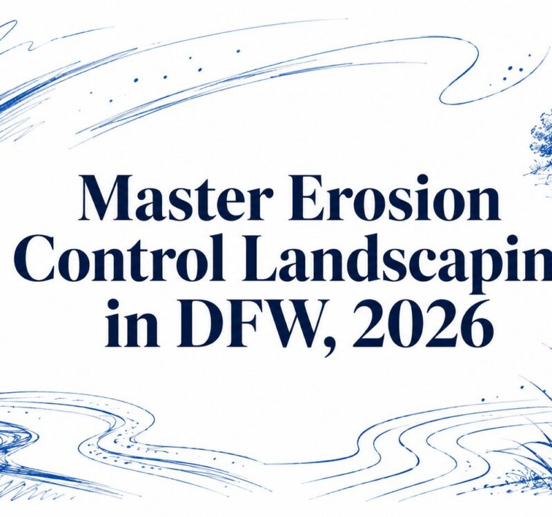 Master Erosion Control Landscaping in DFW, 2026