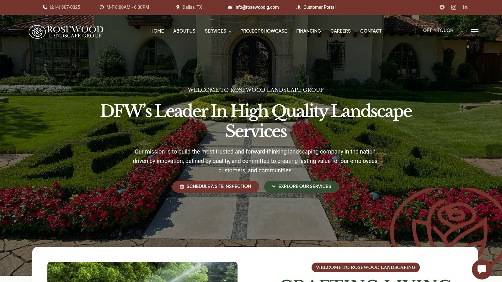 Screenshot from https://rosewoodlandscapegroup.com/