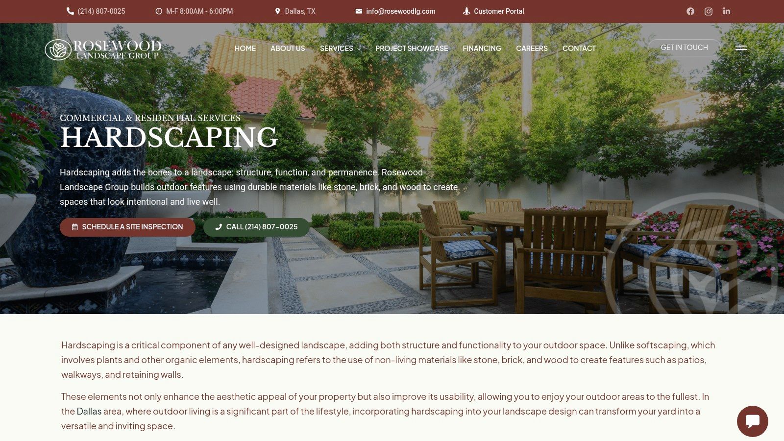 Screenshot from https://rosewoodlandscapegroup.com/hardscaping/